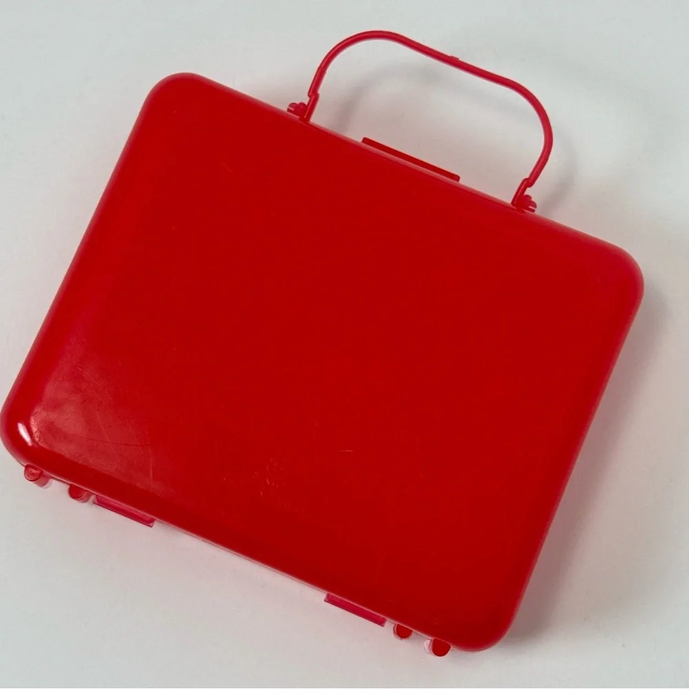 Rare Vintage 1994 Hello Kitty Sanrio Red and Gold Pencil Trinket Case